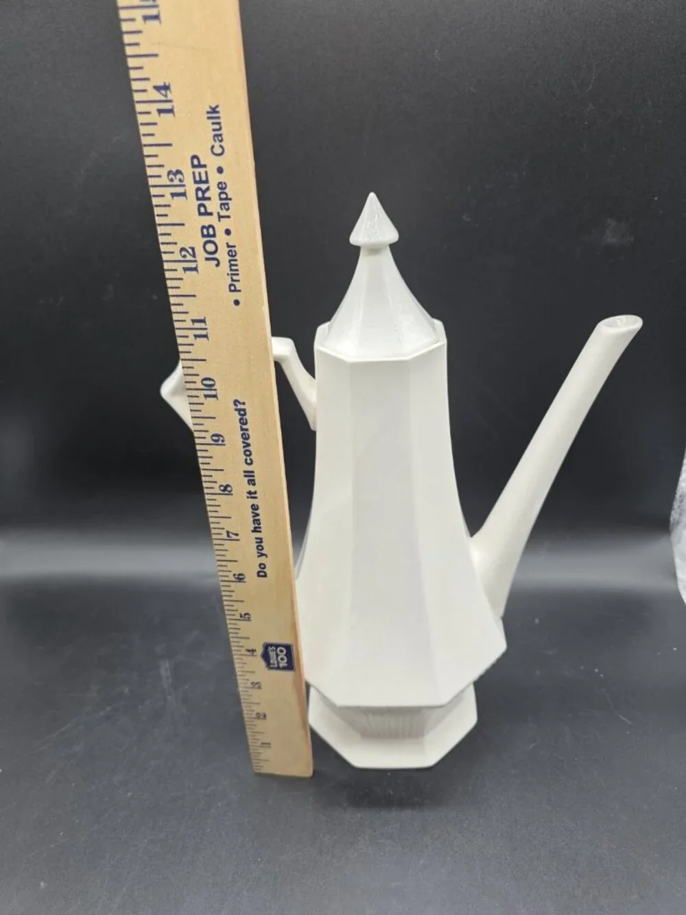 Independence Ironstone by Interpace Tall 13” Coffee Pot Vtg Boho Easter Spring